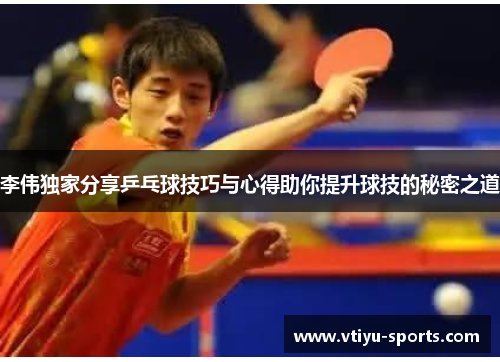 李伟独家分享乒乓球技巧与心得助你提升球技的秘密之道
